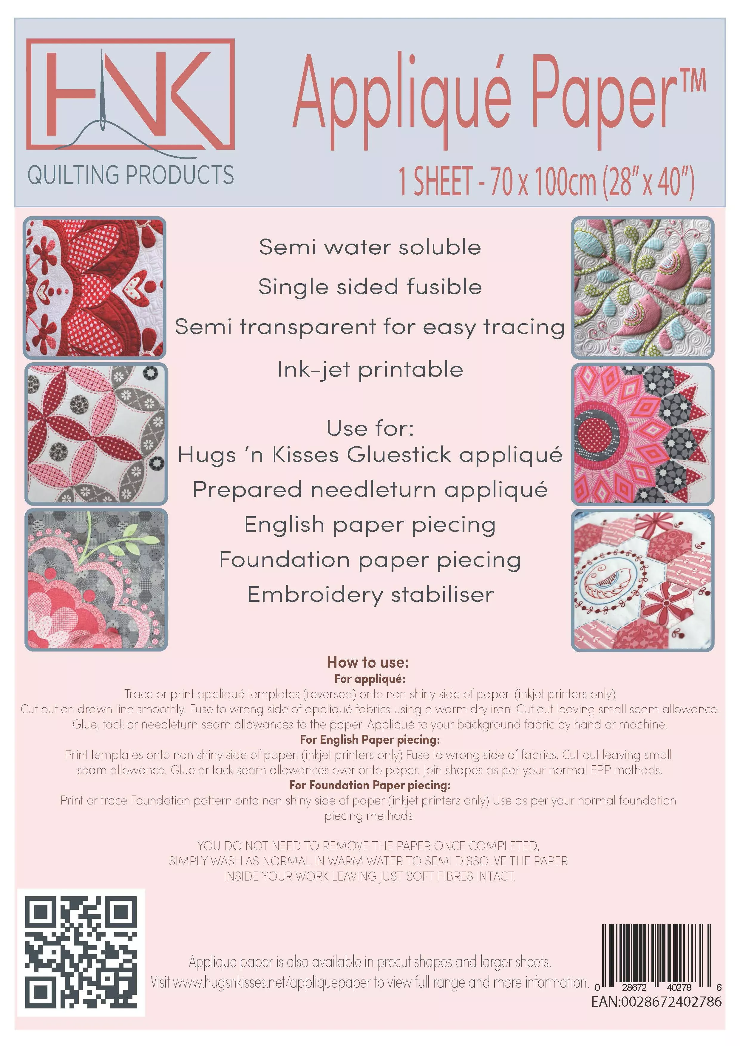 Applique Paper 28in x 40in
