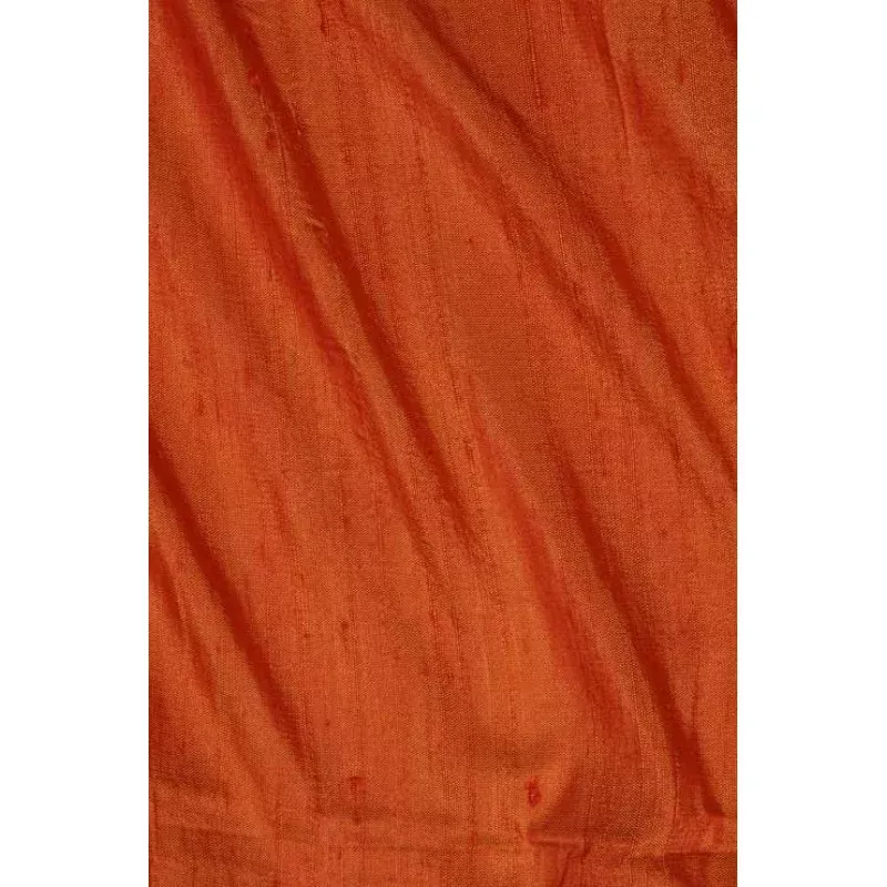 Apricot Orange Dupioni Silk Fabric