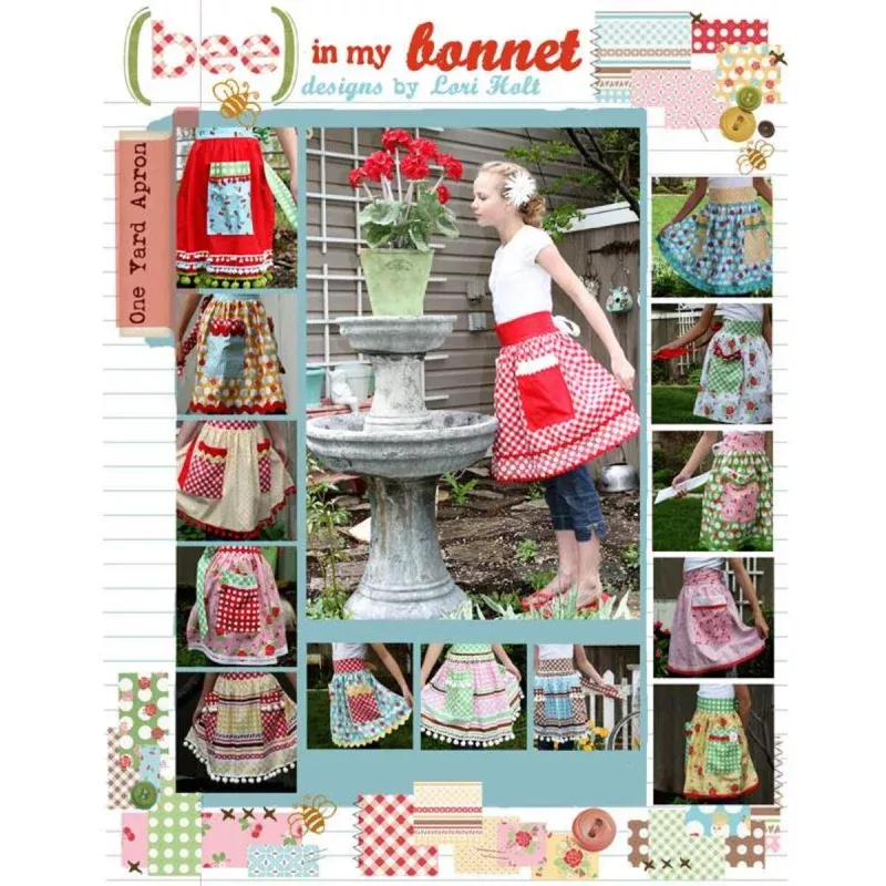 Apron Pattern – Bee in my Bonnet One yard Apron