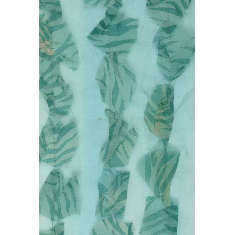 Aqua Green Silk Chiffon Petal 601 Fabric