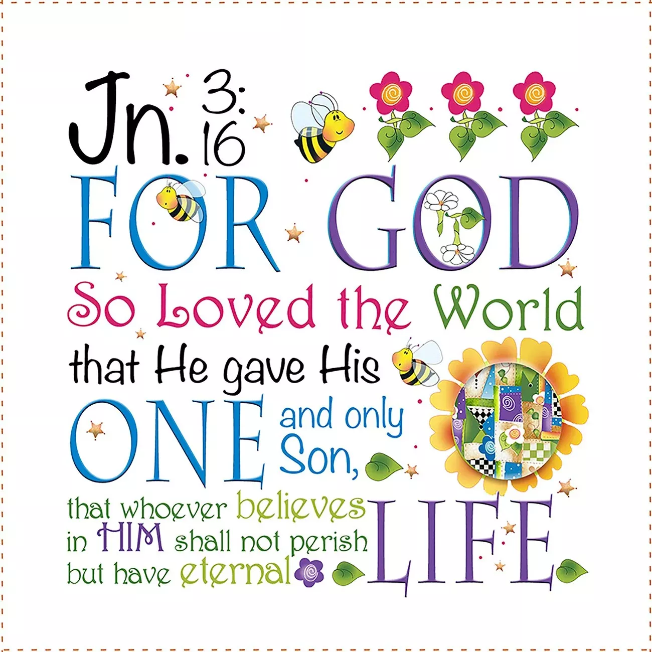 Art Panel 6in John 3:16