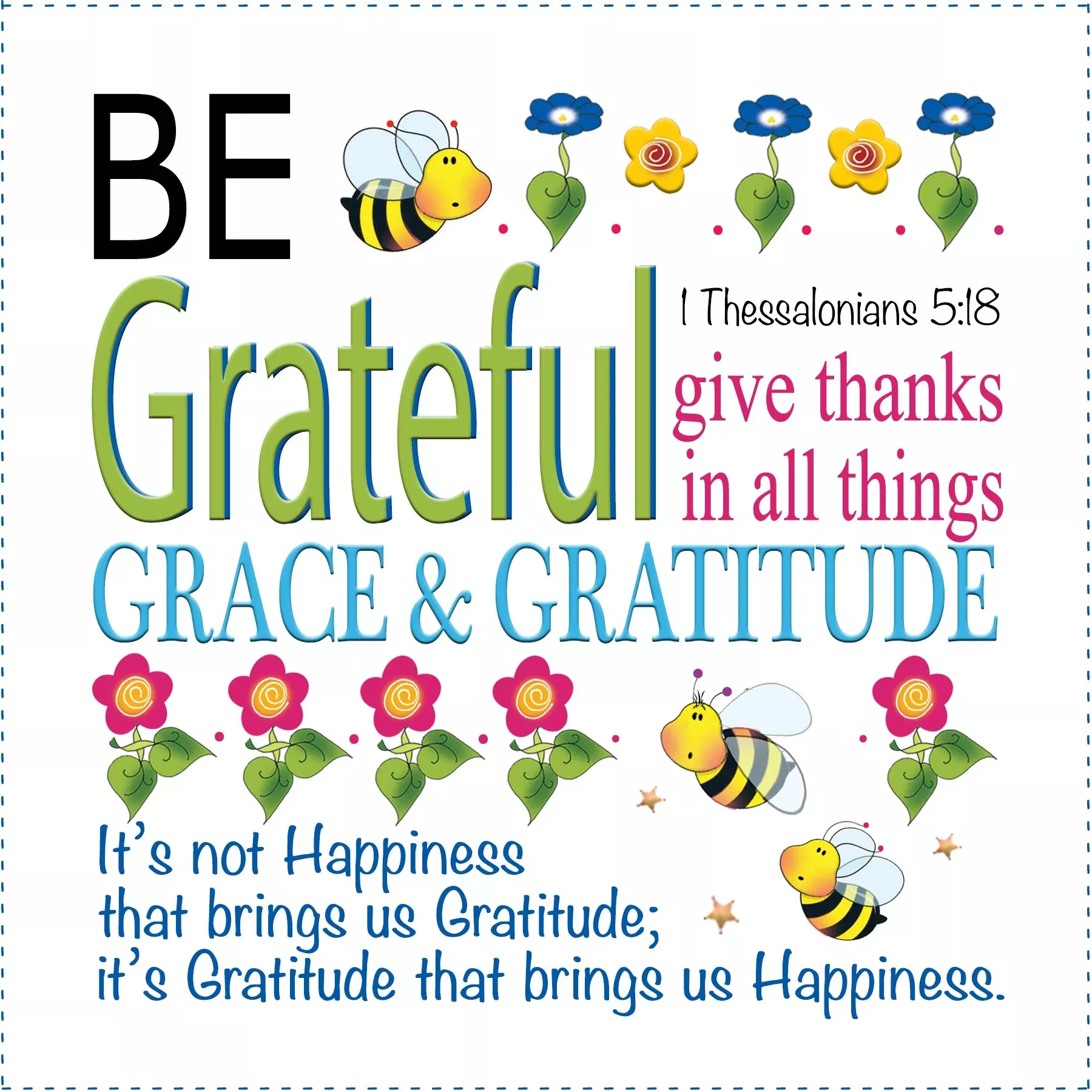 Art Panel - Be Grateful 6in x 6in