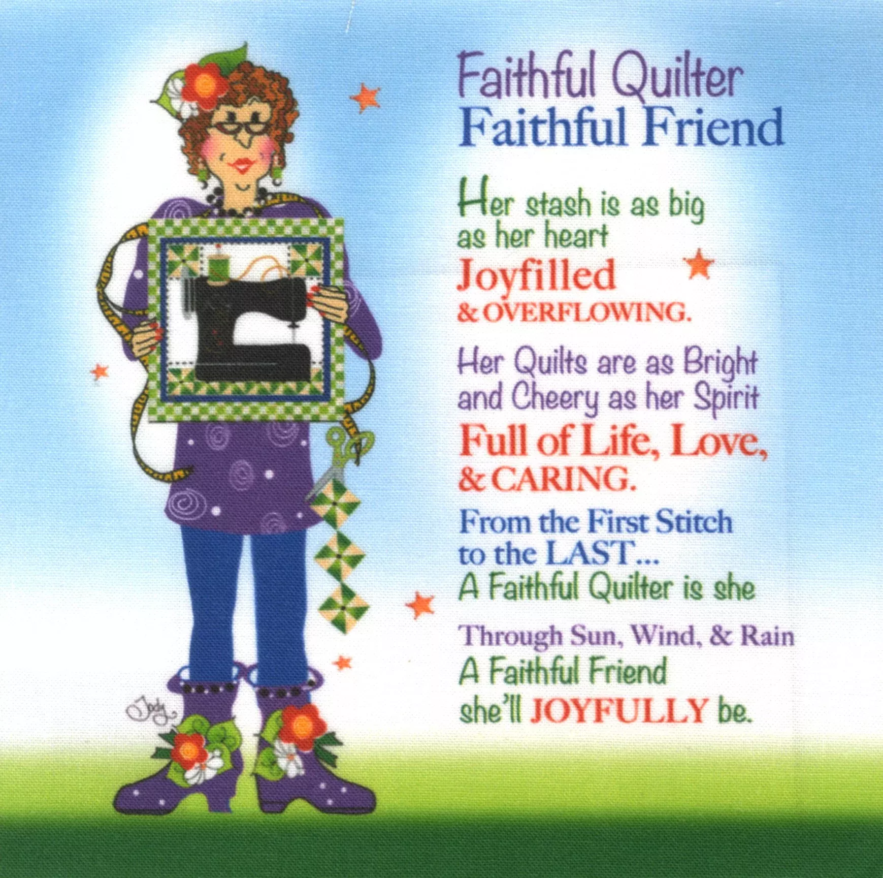 Art Panel Faithful Quilter