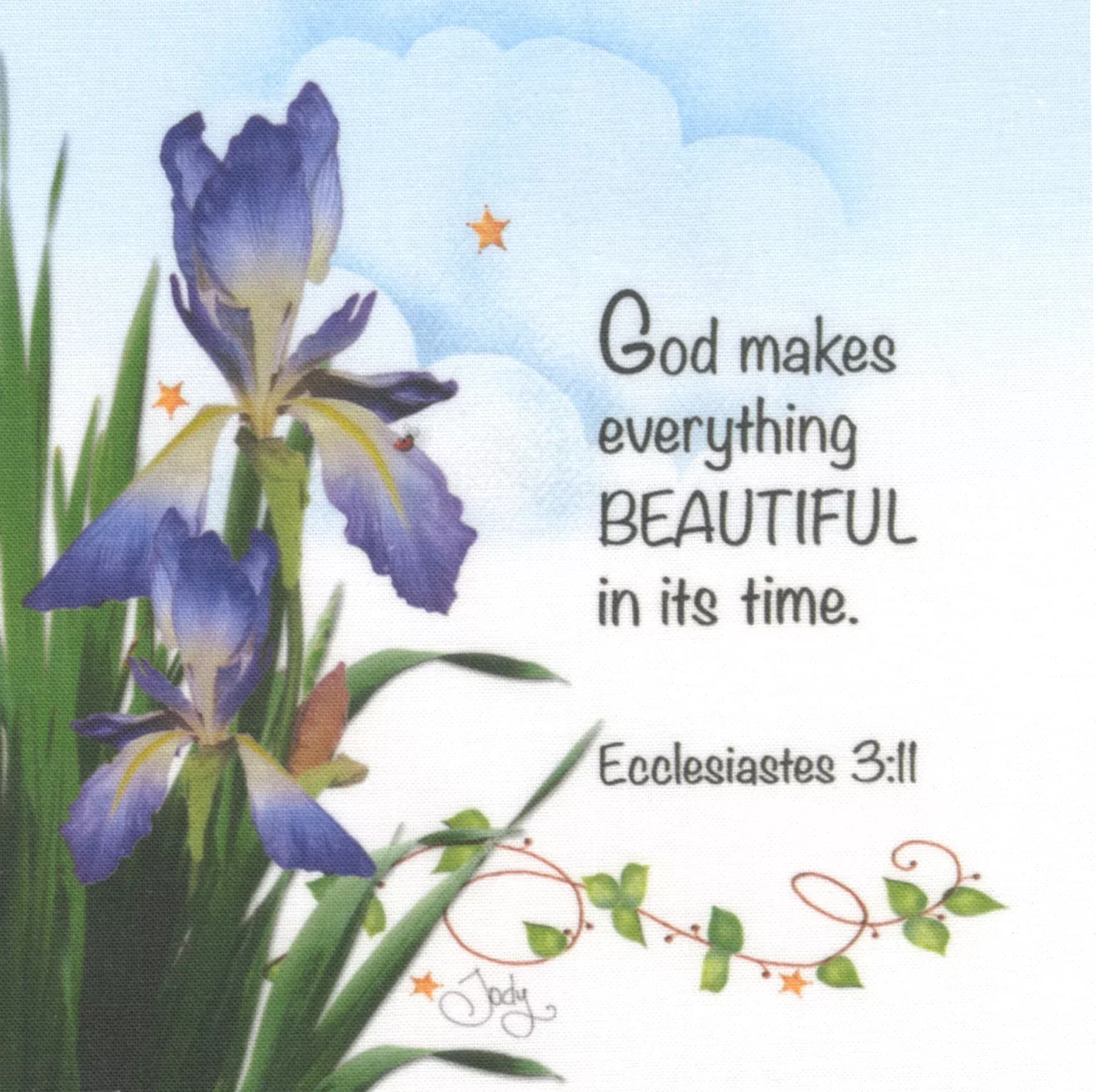 Art Panel Iris.God Makes