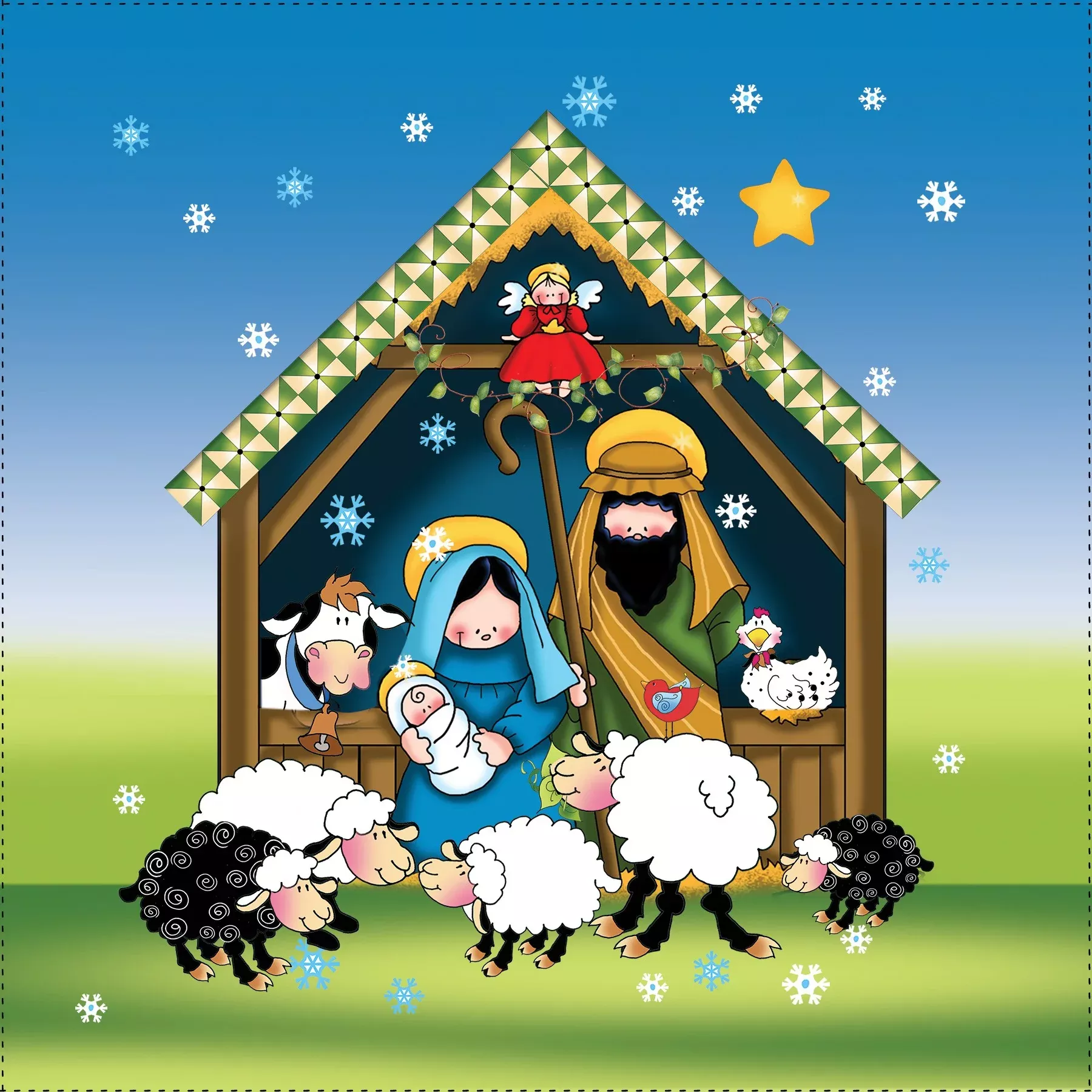 Art Panel Nativity
