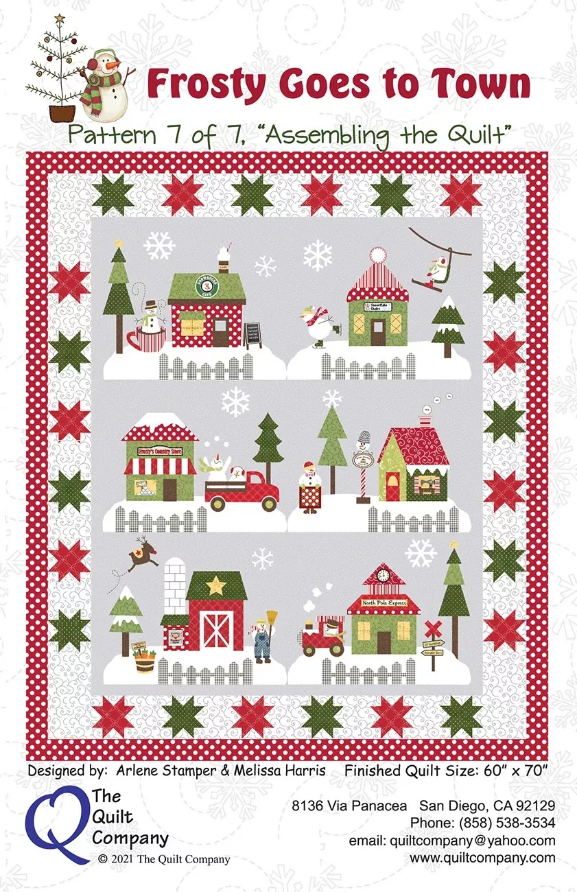 Assembling the Quilt - Frosty Block of the Month Pattern 7
