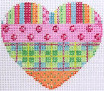 Associated Talents– Heart, Stripes/Coin/Dots Plaid