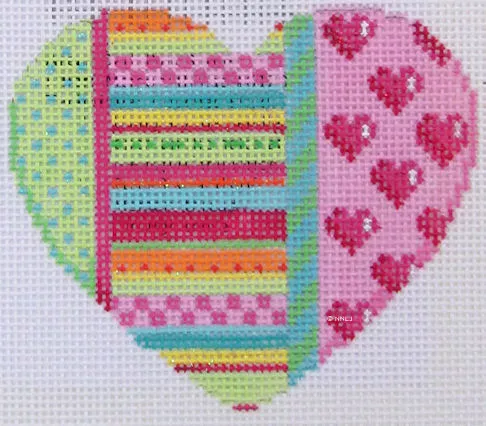 Associated Talents–Heart with Dots/Stripes/Hearts