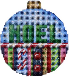 Associated Talents – Noel/Stripes Ball Ornament Large