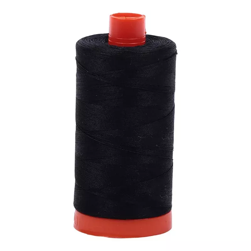 Aurifil 50wt Mako Cotton Thread | 1422 Yards | Black