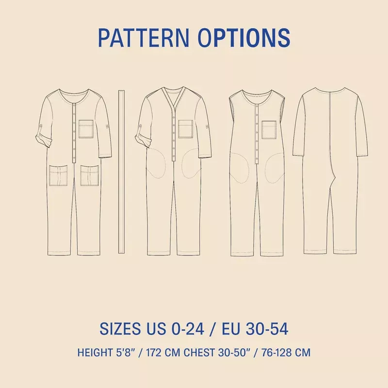 Aviator Jumpsuit sewing pattern