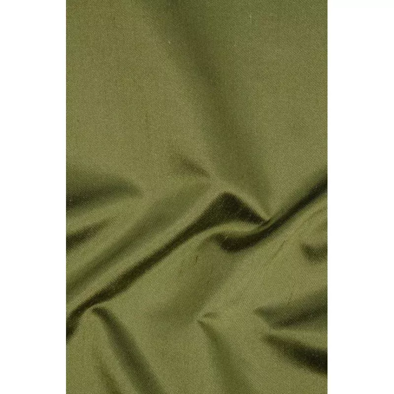 Avocado Green Italian Shantung Silk Fabric