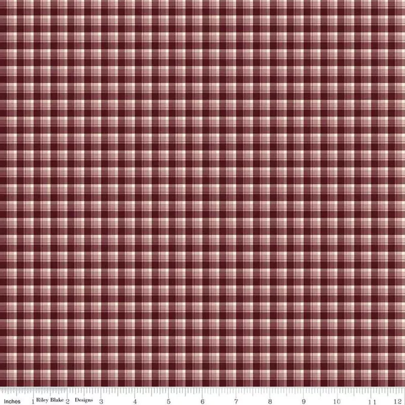 The Awe of Autumn Plaid Purple 43"/44" Fabric Per Yard