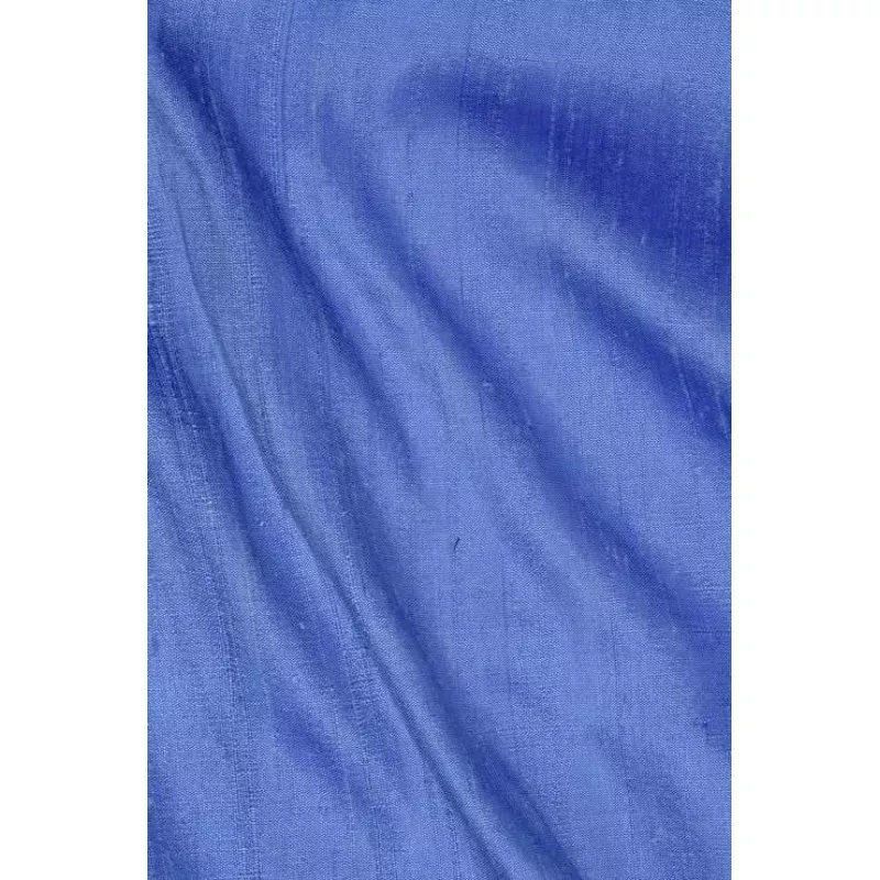 Azure Blue Dupioni Silk Fabric