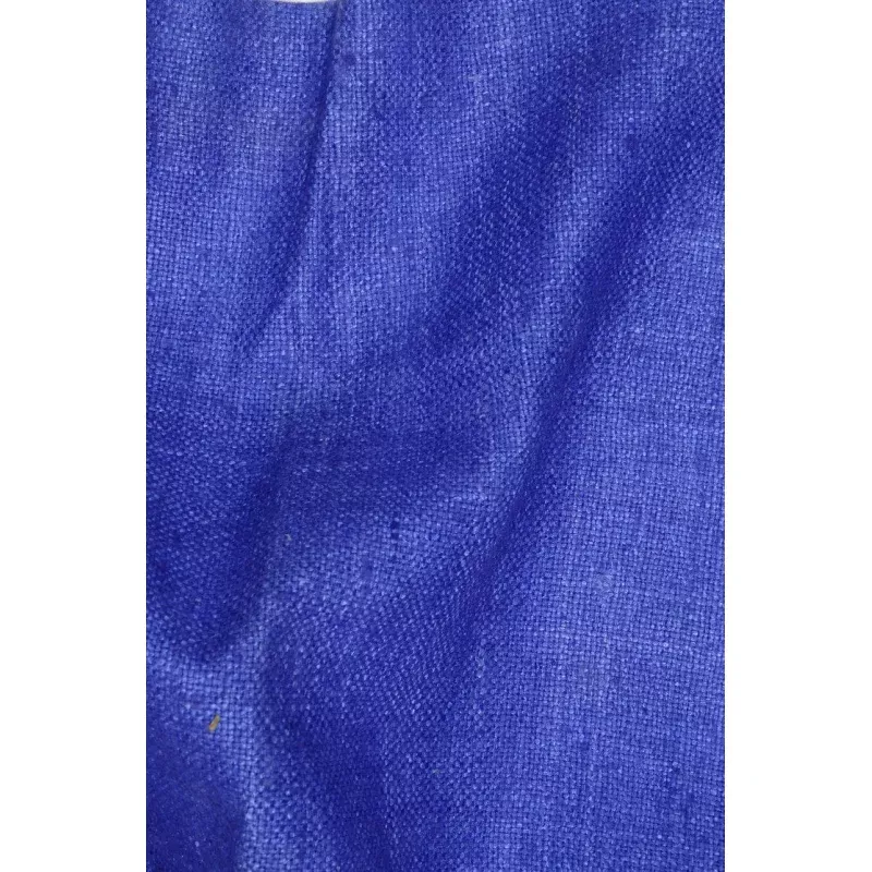 Azure Blue Silk Linen (Matka) Fabric