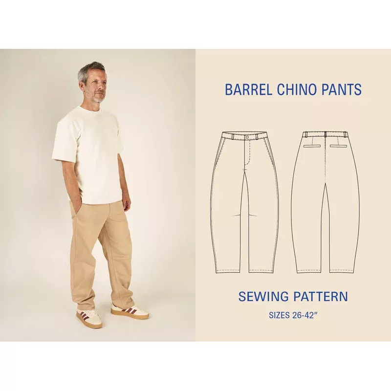 Barrel Chino Pants Sewing Pattern (unlisted)