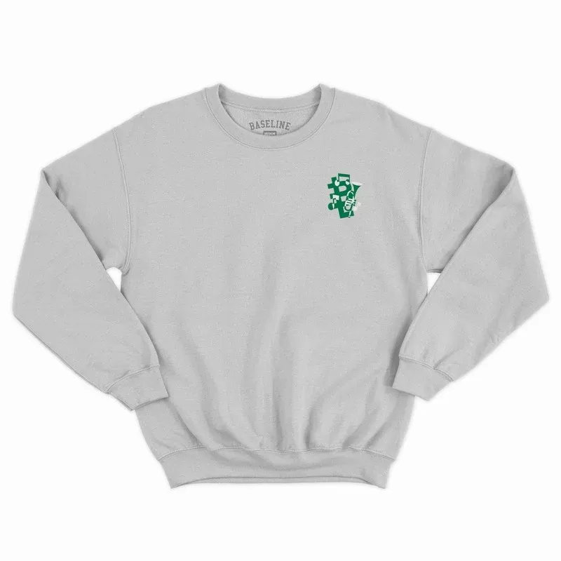 Baseline – Jazz Crew (Grey Melange/Green & White)
