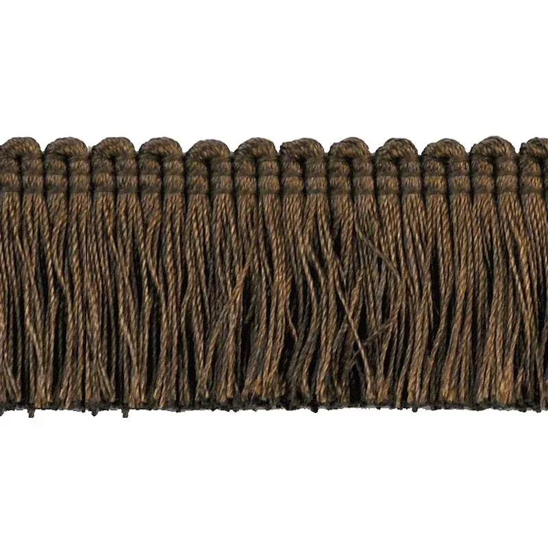 Basics Collection – 1 1/2″ Brush Fringe (25 YD ROLL) – BF-4900-06 Brown
