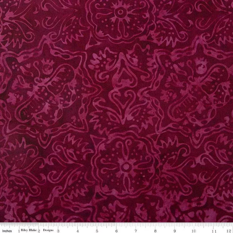 Batiks Elemental Rainbow Brights – Wine