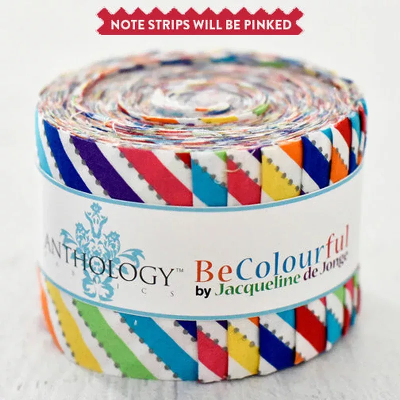 BeColourful Jacqueline de Jonge BCMAGJR-5 Multi Candycane Multi (Bias) Cotton