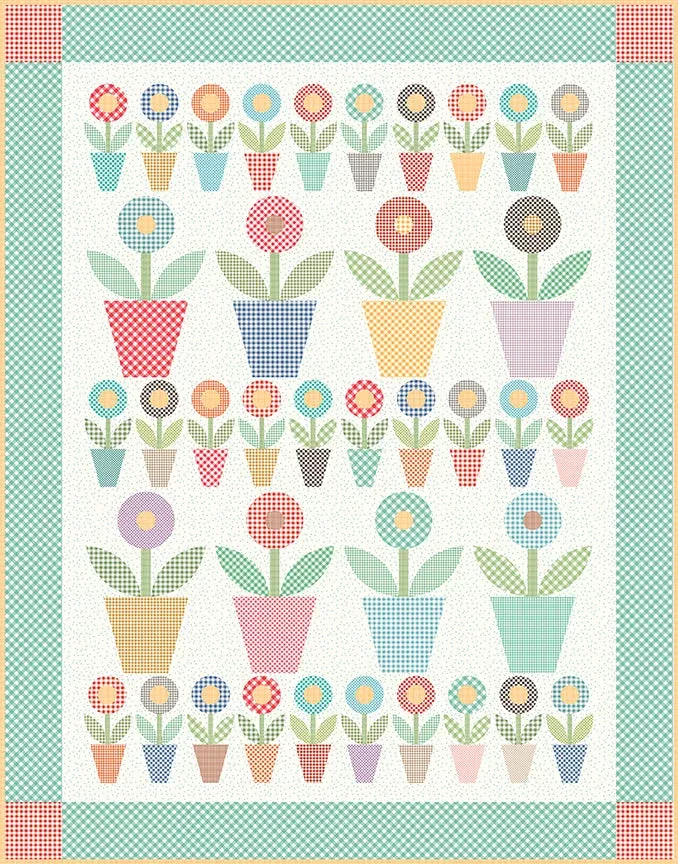 Bee Ginghams Gingham Garden Quilt Kit by Lori Holt