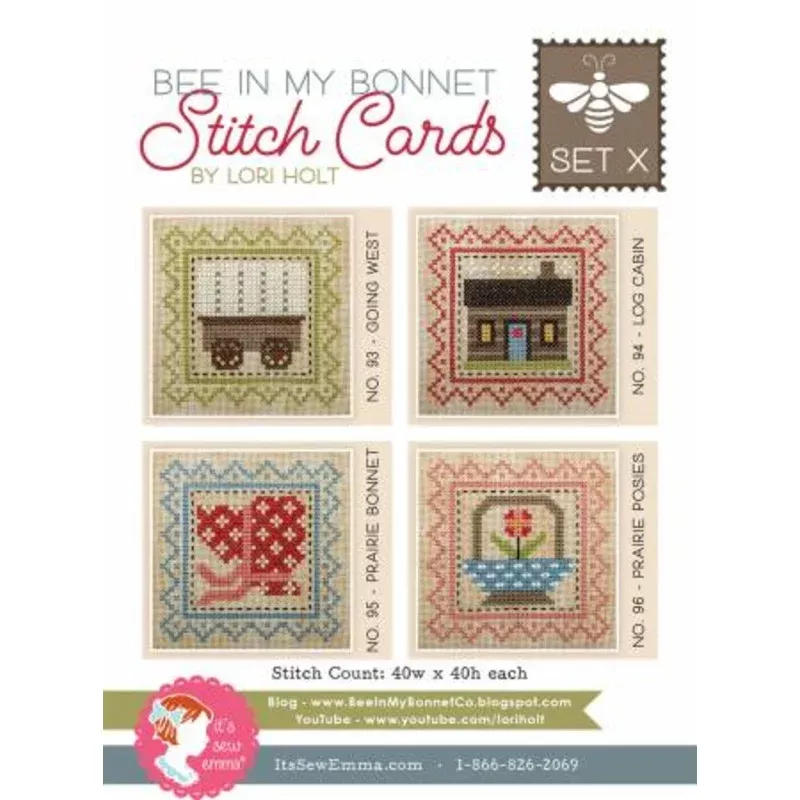 Bee In My Bonnet Stitch Cards Set X