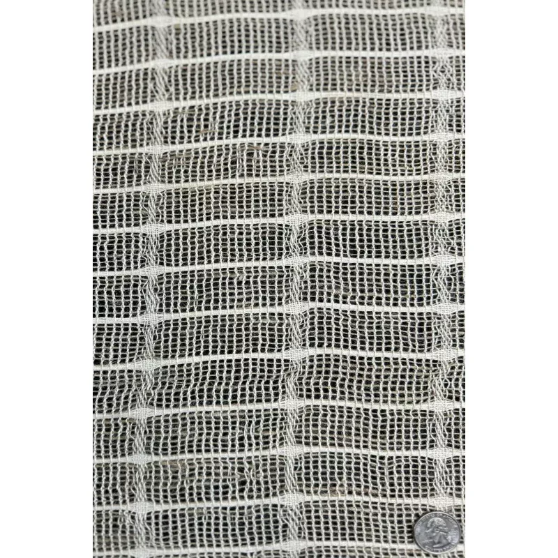 Beige Basket Weave Cotton Novelty COT-037