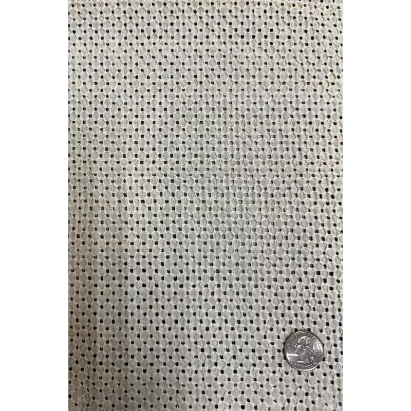 Beige Cotton Eyelet COT-166