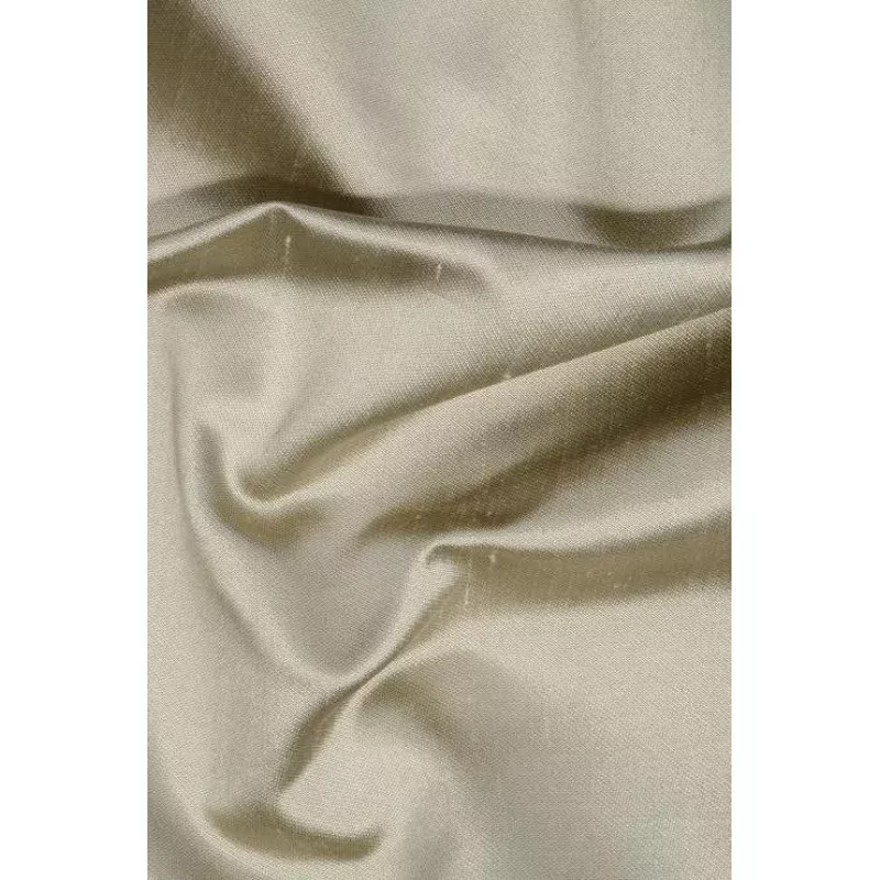 Beige Italian Shantung Silk Fabric
