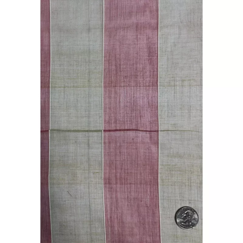Beige Pink Striped Cotton Novelty COT-107
