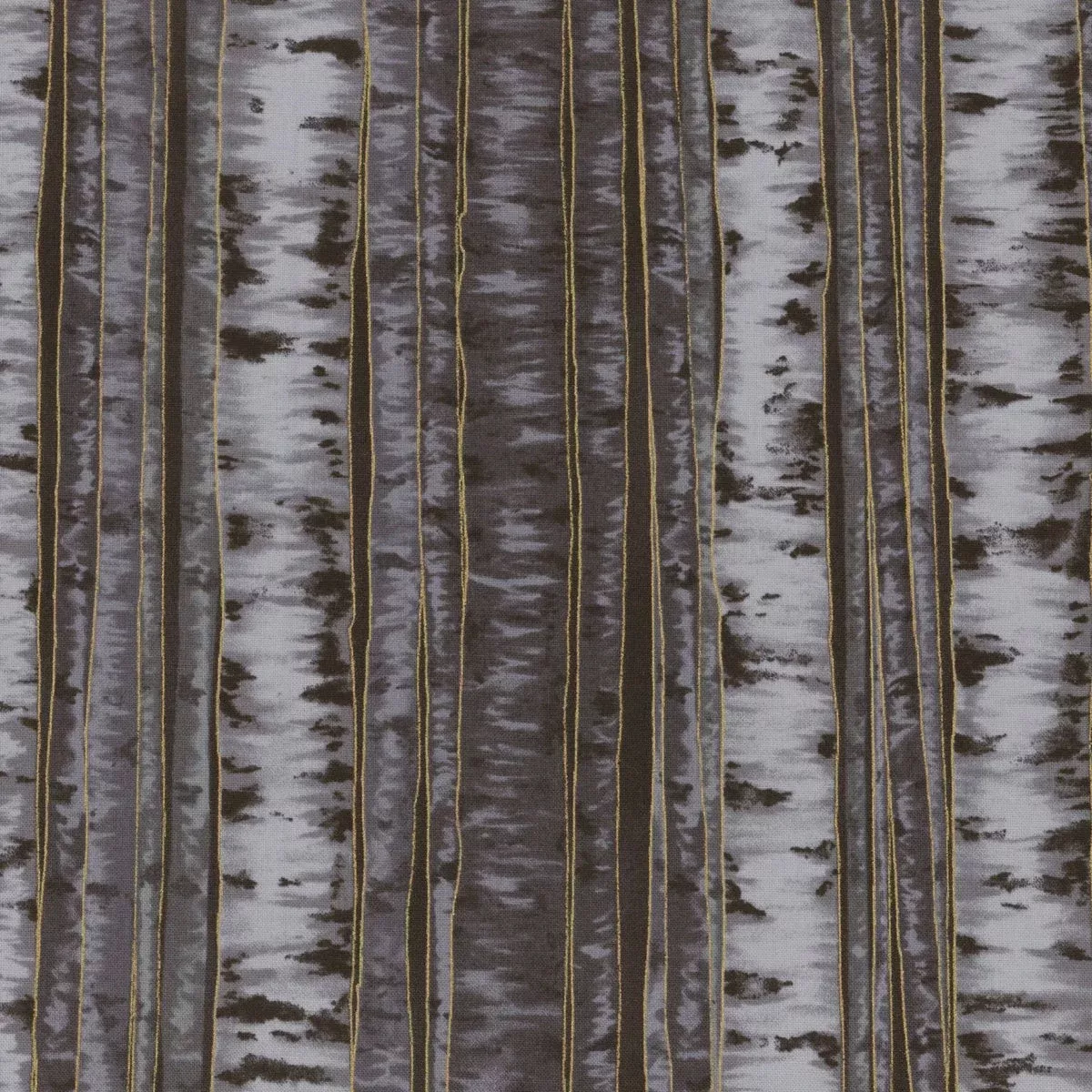 Berries and Birch X7795 4G Black Gold fabric by Hoffman Fabrics
