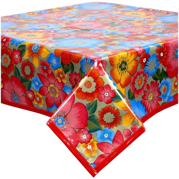Betty's Bunch Gold Oilcloth Tablecloths