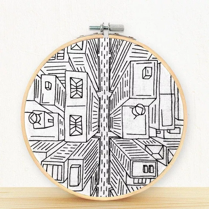 Bird’s Eye View, NYC – embroidery kit