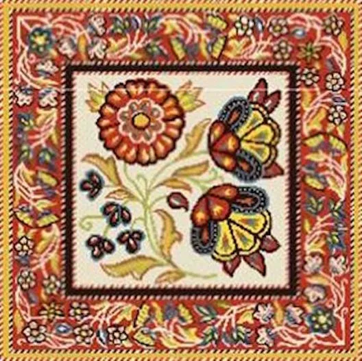 Birds of a Feather – Peasant Print, Red