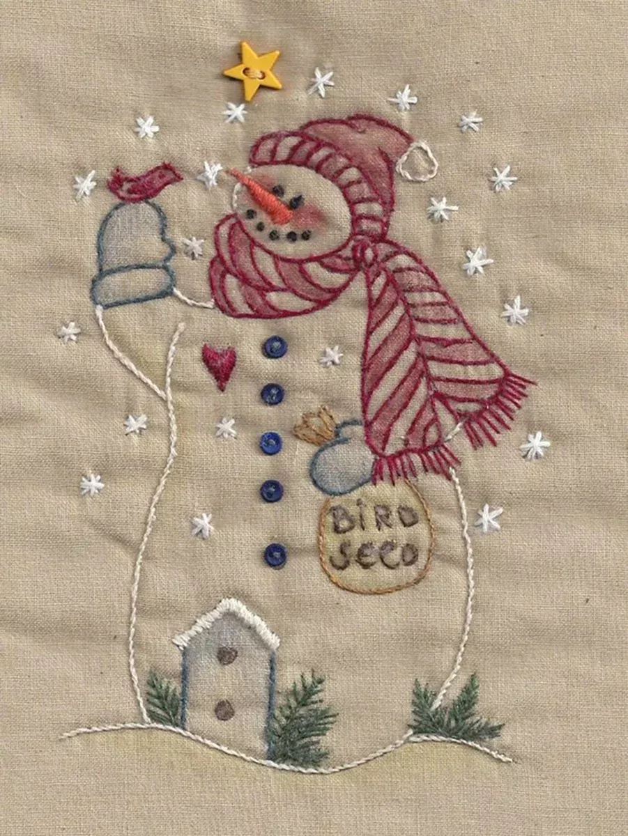 Birdseed Snowman Tea Dye