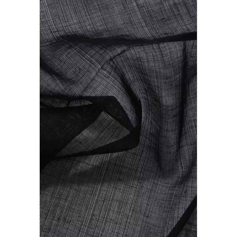 Black Cotton Voile Fabric