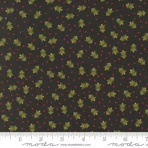 Black Emmitt And Ivy Christmas Trees 44″/45″ Fabric Per Yard