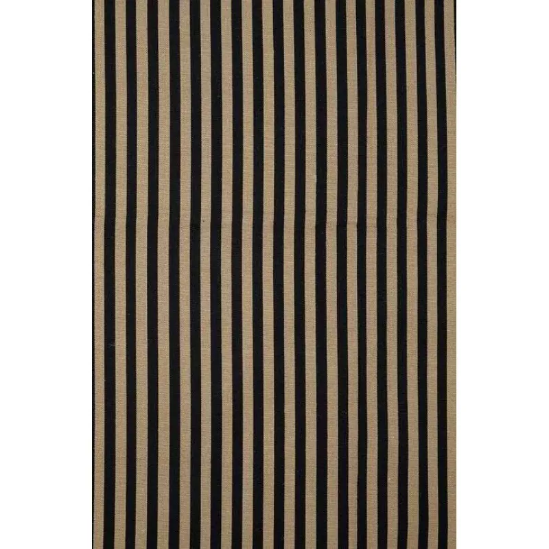 Black Gold 163 Striped Silk Shantung