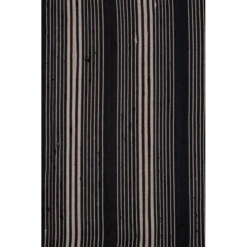 Black Gold 60 Striped Silk Shantung