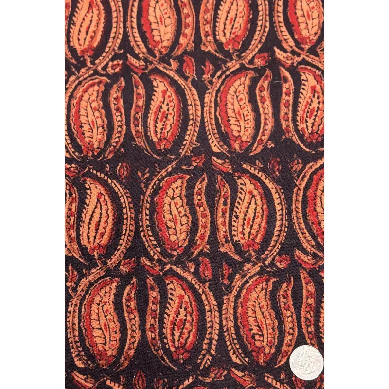 Black/Multicolor CHP-027 Cotton Hand Prints