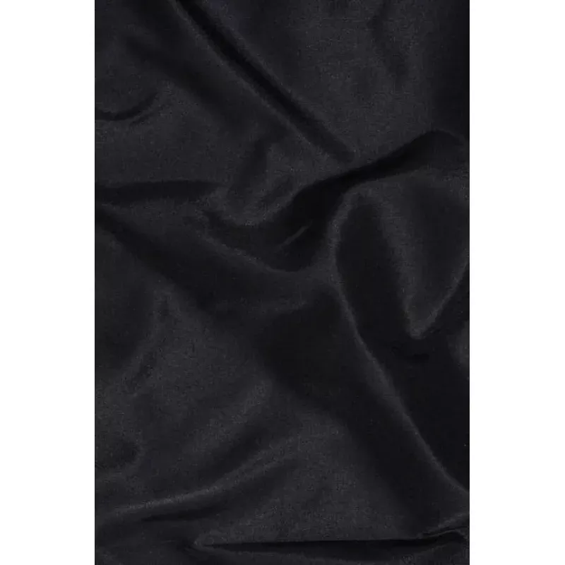 Black Taffeta Silk Fabric