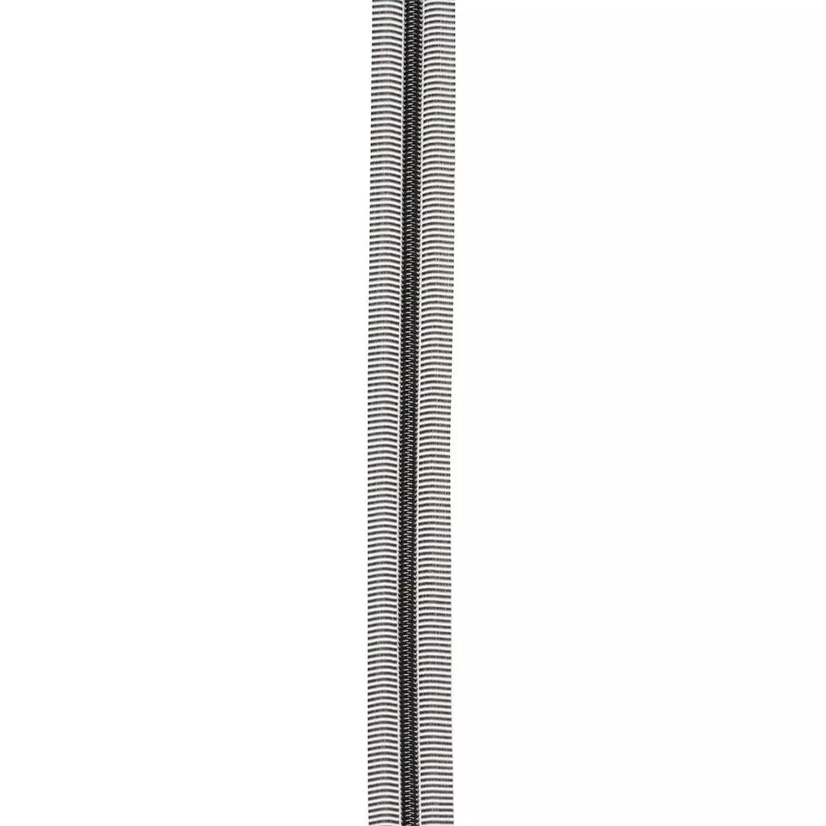 Black /White 5 Nylon Gunmetal Coil Zippers