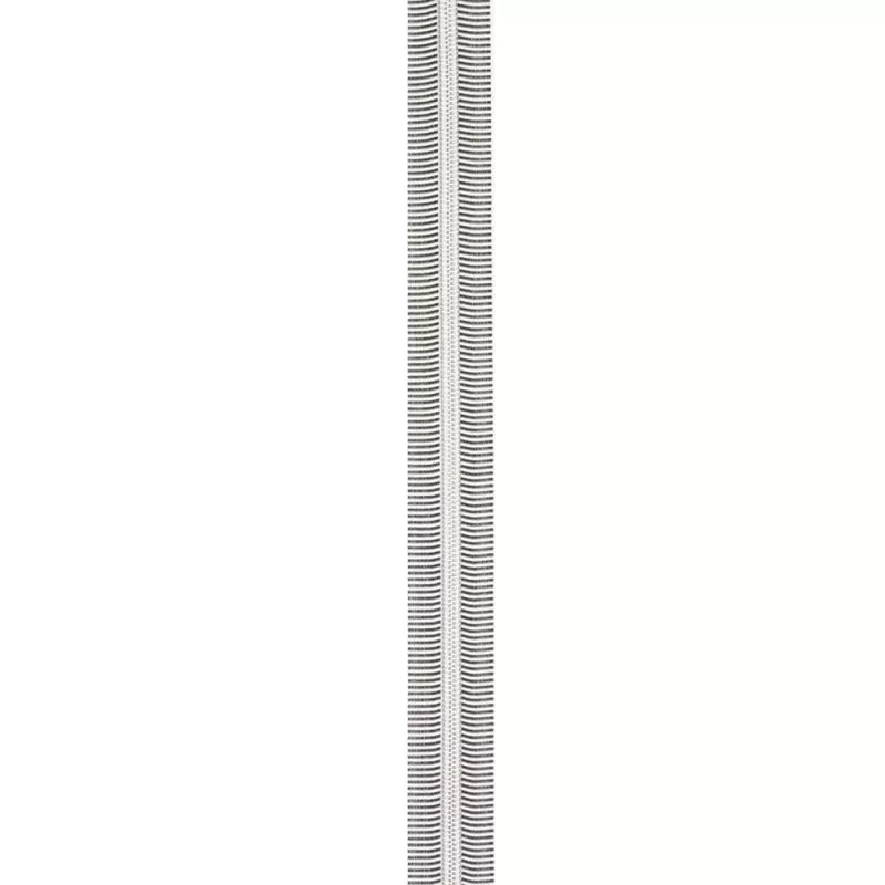 Black /White 5 Nylon Nickel Coil Zippers
