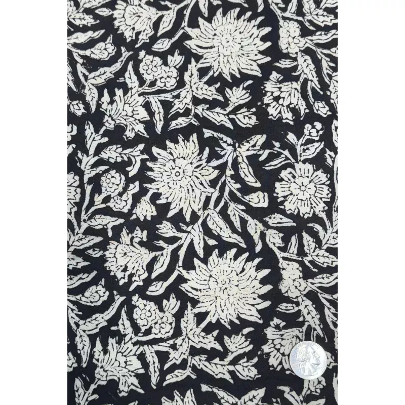 Black/White CHP-257 Cotton Hand Prints