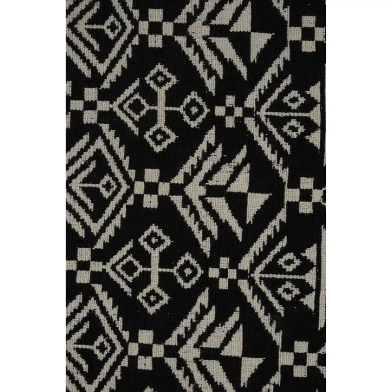 Black & White Double Knitted Heavy Cotton 3 Fabric