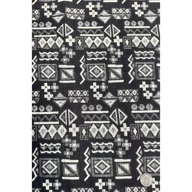 Black White Heavy Cotton COT-014
