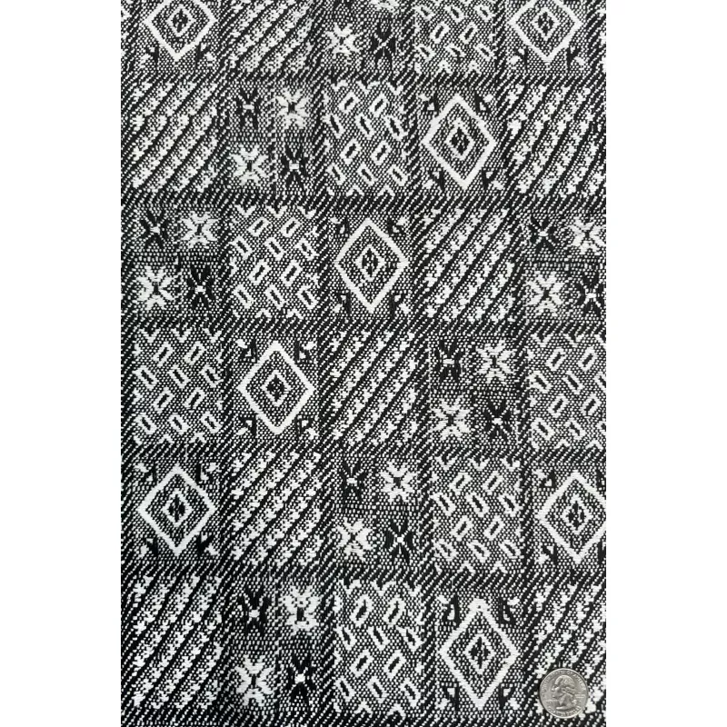 Black White Heavy Cotton COT-015