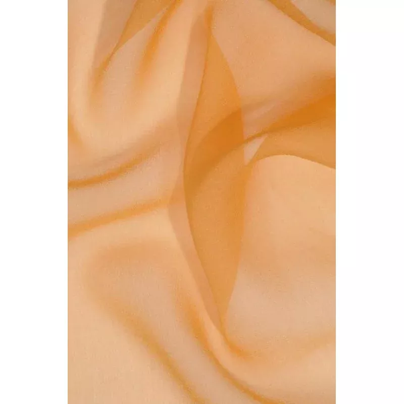 Blazing Orange Silk Georgette Fabric