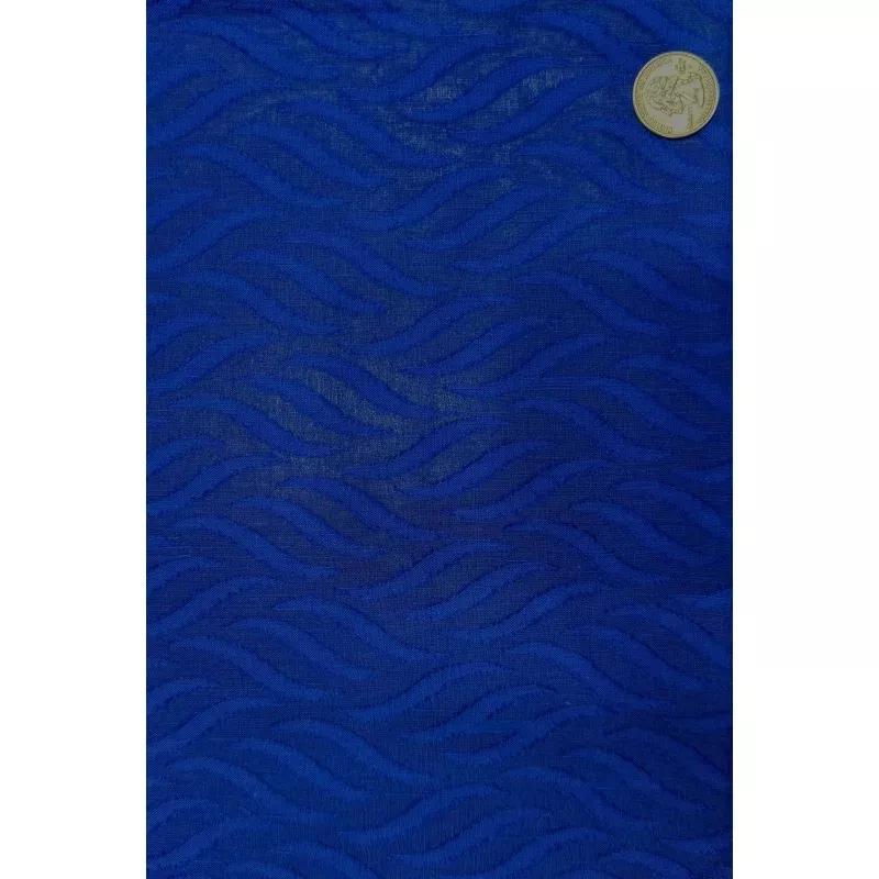 Blue Flame Pattern Cotton Novelty COT-189-01