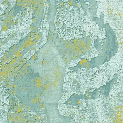 Blue Green Dried Clay Turquoise Cotton 44″/45″ Fabric Per Yard